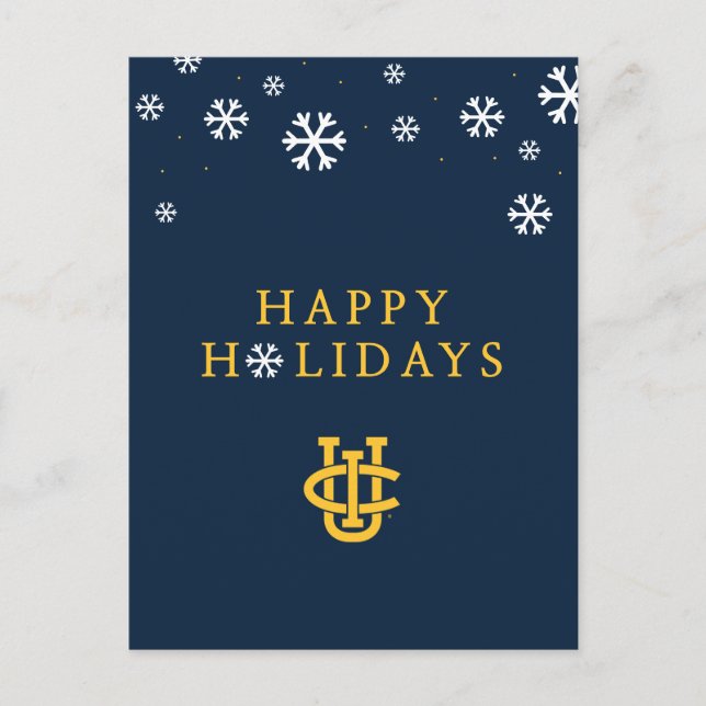 Cartes Pour Fêtes Annuelles Logo de l'Université de Californie, Irvine (Devant)