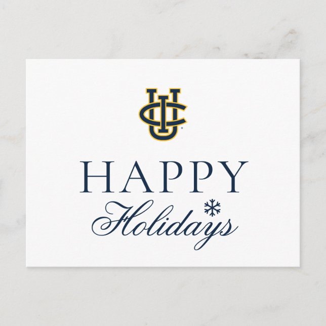 Cartes Pour Fêtes Annuelles Logo de l'Université de Californie, Irvine (Devant)