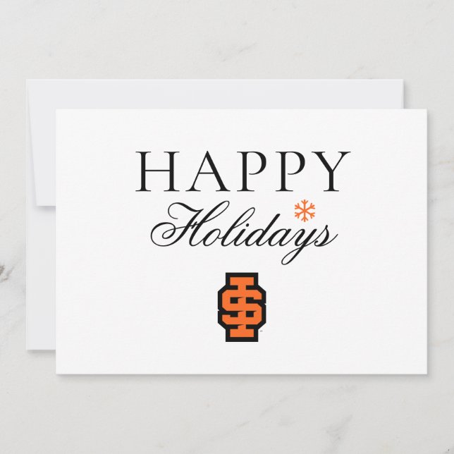 Cartes Pour Fêtes Annuelles Logo de l'Université d'État de l'Idaho (Devant)