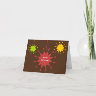 Cartes Pour Fêtes Annuelles Logo d'entreprise de Noël de décoration géométriqu