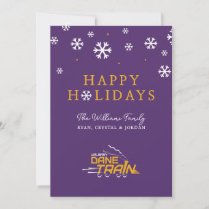 Cartes Pour Fêtes Annuelles Logo du UAlbany Dane Train
