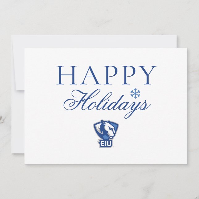 Cartes Pour Fêtes Annuelles Logo Eastern Illinois University Panthers (Devant)