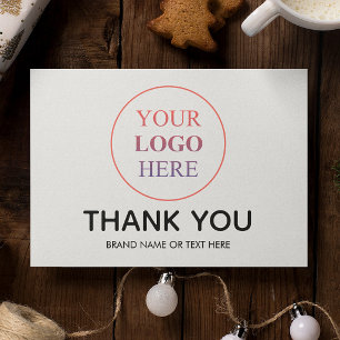 Cartes Pour Fêtes Annuelles Logo personnalisé – Aucune commande minimum Merci