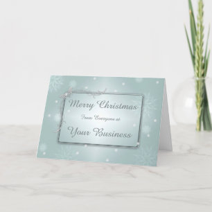 Cartes Pour Fêtes Annuelles Logo & Promo Business Joyeux voeux de Noël