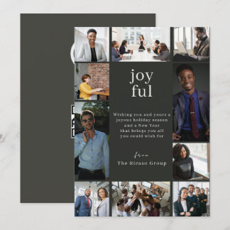 Cartes Pour Fêtes Annuelles Logo QR Entreprise Noël Personnalisé 10 Photos