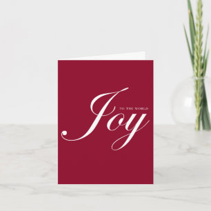 Cartes Pour Fêtes Annuelles Logo simple rouge d'affaires de vacances de Noël