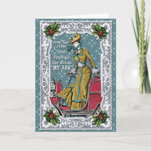 Cartes Pour Fêtes Annuelles Loin à Noël (Devant)