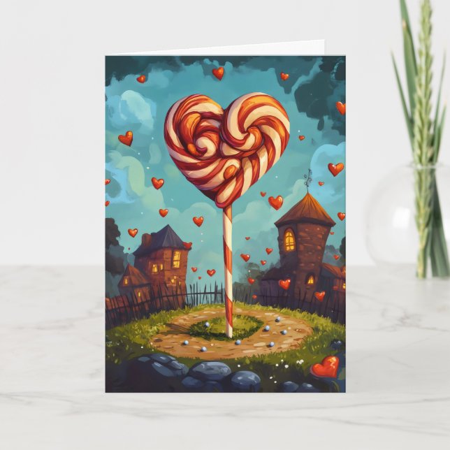 Cartes Pour Fêtes Annuelles Lollipop Tree Funny Sweet Day (Devant)