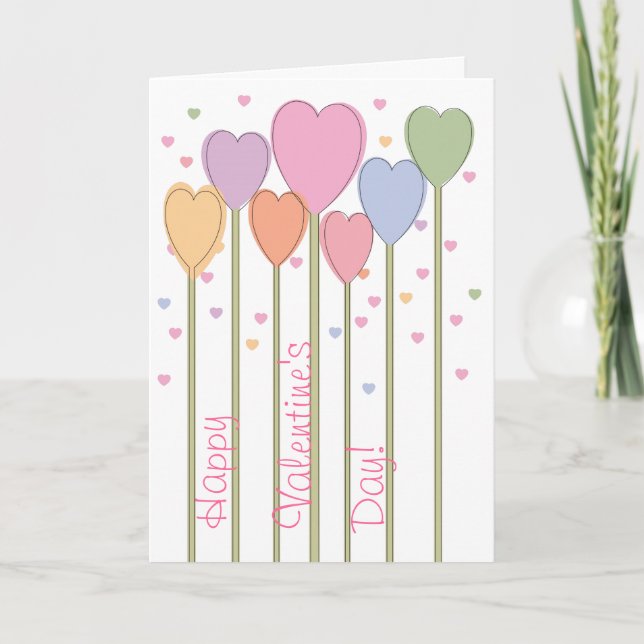 Cartes Pour Fêtes Annuelles Lollipops de coeur lunaire (Devant)