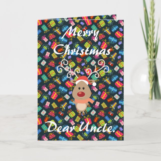 Cartes Pour Fêtes Annuelles L'Oncle Dear. (Devant)