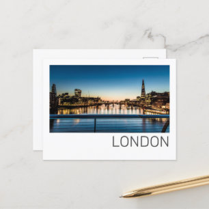 Cartes Pour Fêtes Annuelles Londres Royaume-Uni Skyline Royaume-Uni Angleterre