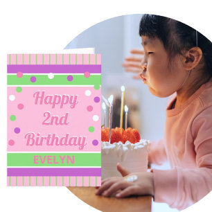 Cartes Pour Fêtes Annuelles Look! Happy  2nd birthday customized card