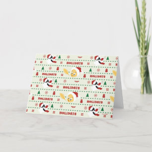 Cartes Pour Fêtes Annuelles LOONEY TUNES™ SYLVESTER™ & TWEETY™ Motif de vacanc
