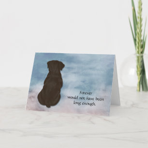Cartes Pour Fêtes Annuelles Loss of Rottweiler Condolence Sympathy Card
