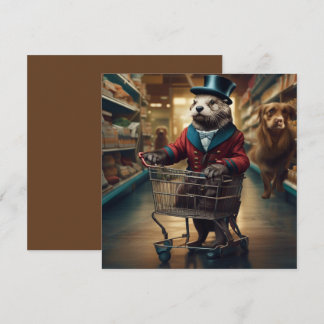Cartes Pour Fêtes Annuelles Loterie numérique amusante au supermarché avec Gho
