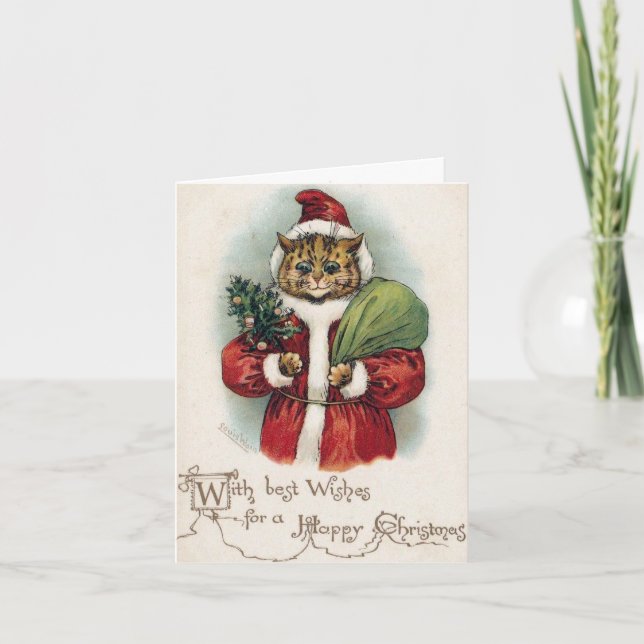 Cartes Pour Fêtes Annuelles Louis Wain Christmas (Devant)