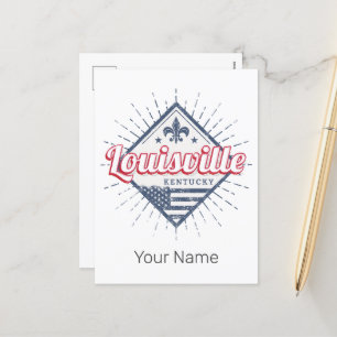 Cartes Pour Fêtes Annuelles Louisville City Kentucky États-Unis Vintage USA