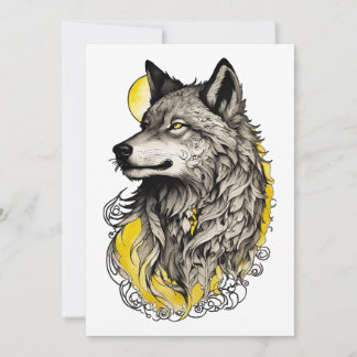 Cartes Pour Fêtes Annuelles Loup