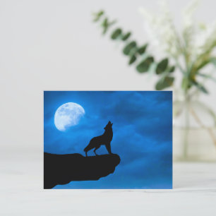 Cartes Pour Fêtes Annuelles Loup de Nuit