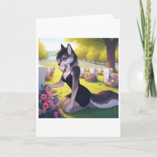 Cartes Pour Fêtes Annuelles Louve Veuve de Guerre