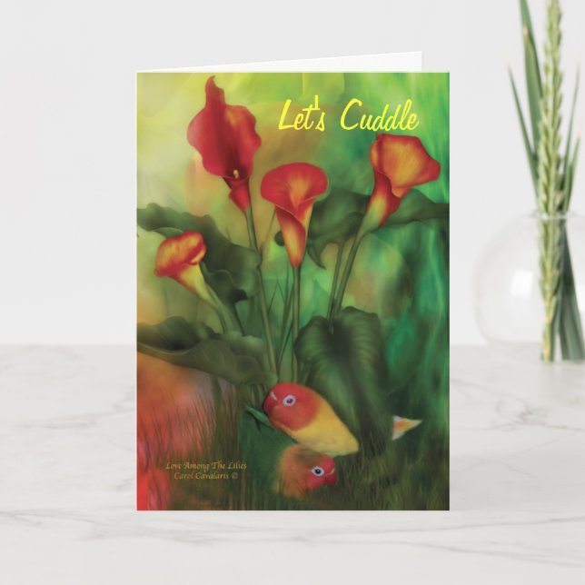 Cartes Pour Fêtes Annuelles Love Among The Lilies Valentine's Day ArtCard (Devant)