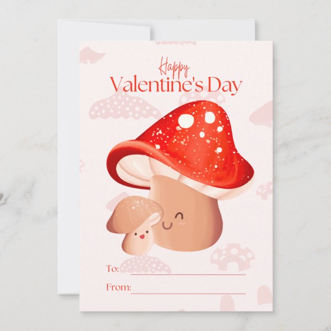 Cartes Pour Fêtes Annuelles Love Cute Champhroom Classe Fille Saint Valentin (Devant)