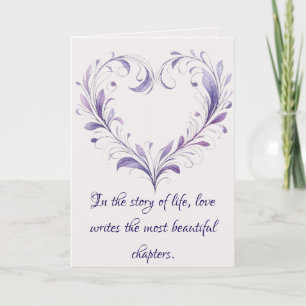 Cartes Pour Fêtes Annuelles Love écrit les plus beaux chapitres