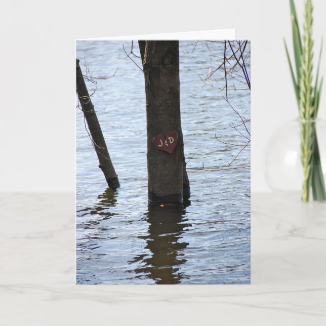 Cartes Pour Fêtes Annuelles Love Flooded (Devant)