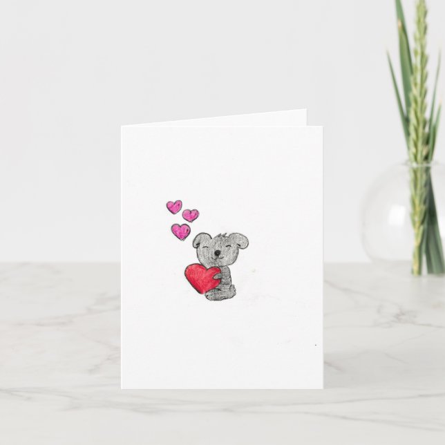 Cartes Pour Fêtes Annuelles Love Koala Bear (Devant)
