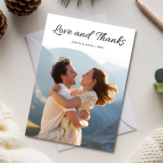 Cartes Pour Fêtes Annuelles Love & Merci Special Occasion Couple Card