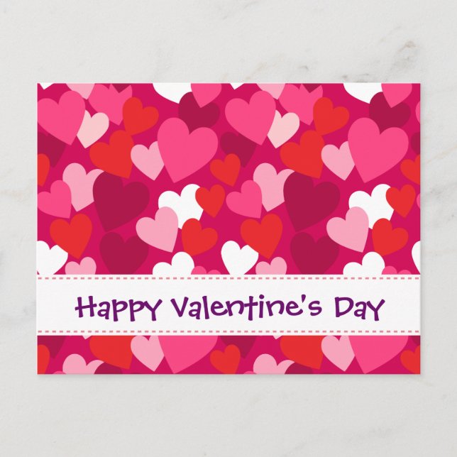 Cartes Pour Fêtes Annuelles Love Postmark Classroom Valentines pour enfants (Devant)