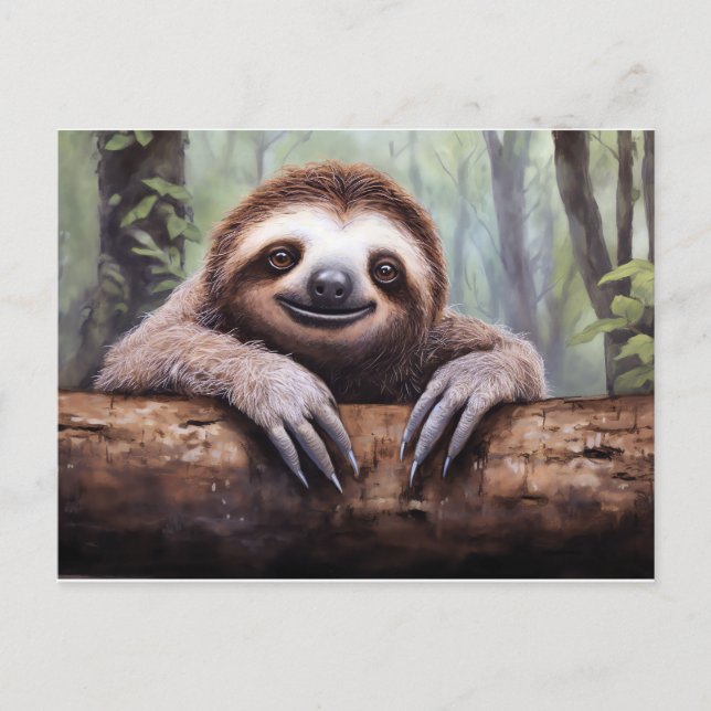 Cartes Pour Fêtes Annuelles Love Sloths (Devant)