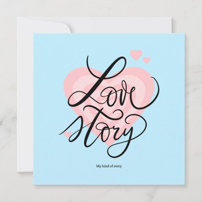 Cartes Pour Fêtes Annuelles Love Story - My Genre Story Card (Devant)