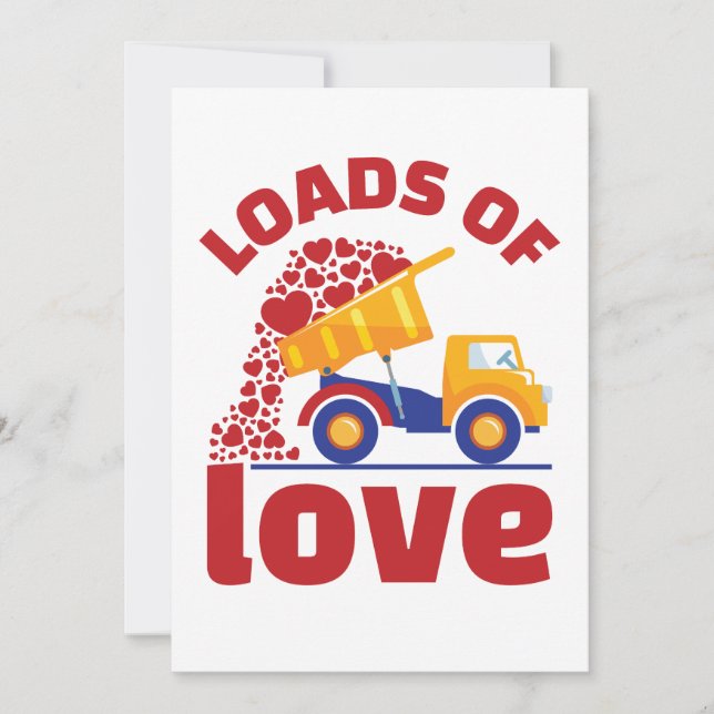 Cartes Pour Fêtes Annuelles Love Truck Valentine's Day Boy Kids (Devant)
