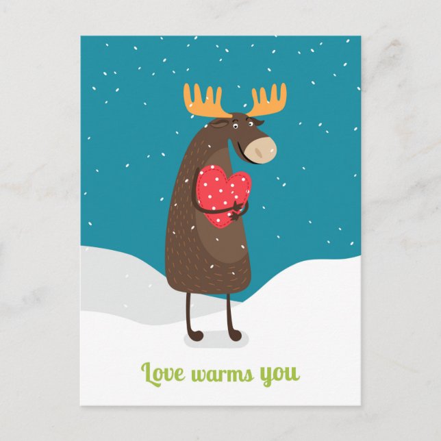 Cartes Pour Fêtes Annuelles Love Warms (Devant)
