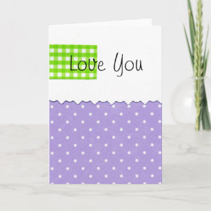 Cartes Pour Fêtes Annuelles Love You Dots
