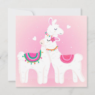Cartes Pour Fêtes Annuelles Love You Lama
