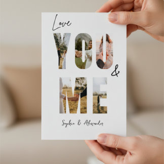 Cartes Pour Fêtes Annuelles Love You & Me Photo Valentine’s Day Card