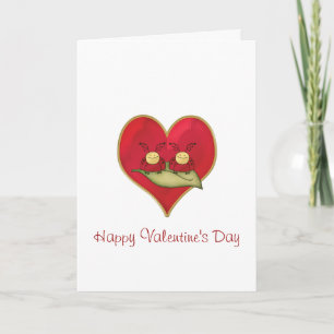 Cartes Pour Fêtes Annuelles Lovebugs Valentine's Day Greeting Card