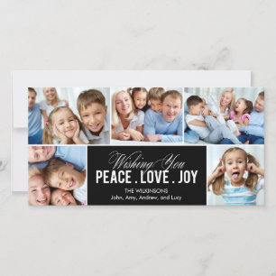 Cartes Pour Fêtes Annuelles Lovely Collage Holiday Photo Card