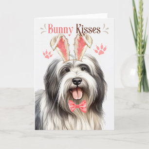 Cartes Pour Fêtes Annuelles Lowchen Chien Bunny Oreilles pour Pâques
