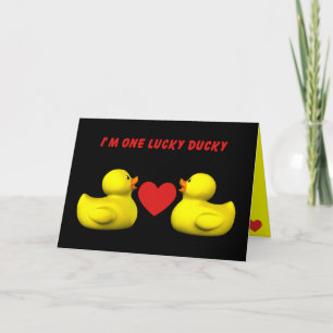 Cartes Pour Fêtes Annuelles Lucky Ducky