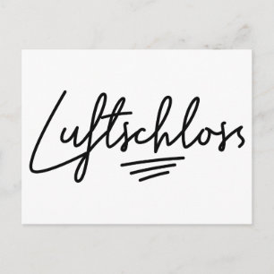 Cartes Pour Fêtes Annuelles Luftschloss, Parole allemande, Châteaux aériens, D