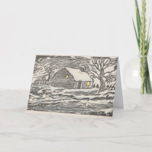 Cartes Pour Fêtes Annuelles Lumière dans la fenêtre