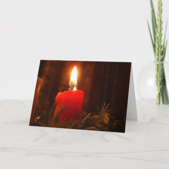 Cartes Pour Fêtes Annuelles Lumière d'avènement (Devant)