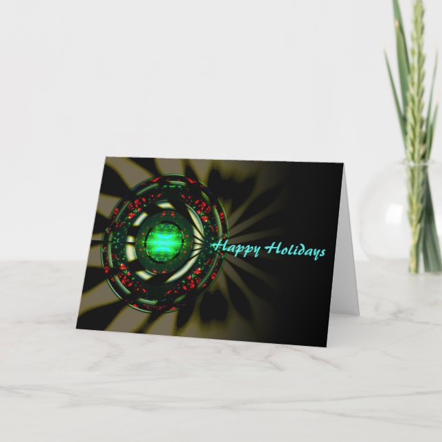 Cartes Pour Fêtes Annuelles Lumière de Noël (Devant)