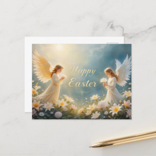 Cartes Pour Fêtes Annuelles Lumière de Pâques Angélique Bénédictions célestes
