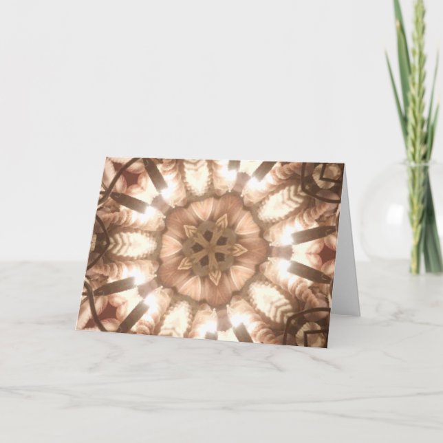 Cartes Pour Fêtes Annuelles Lumière Joyeux sapin de Noël Lumières Kaleidoscope (Devant)