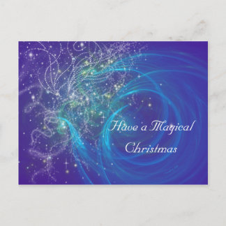 CARTES POUR FÊTES ANNUELLES LUMIÈRES BLEUES
