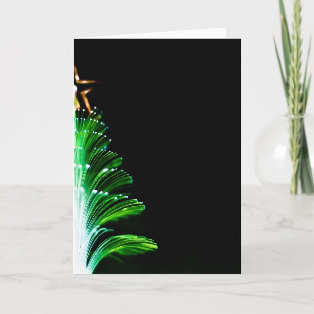Cartes Pour Fêtes Annuelles Lumières d'arbre de Noël (Devant)